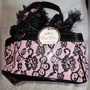 Retired Vintage Hallmark Bon Bon Pup Couture Black Poodle set